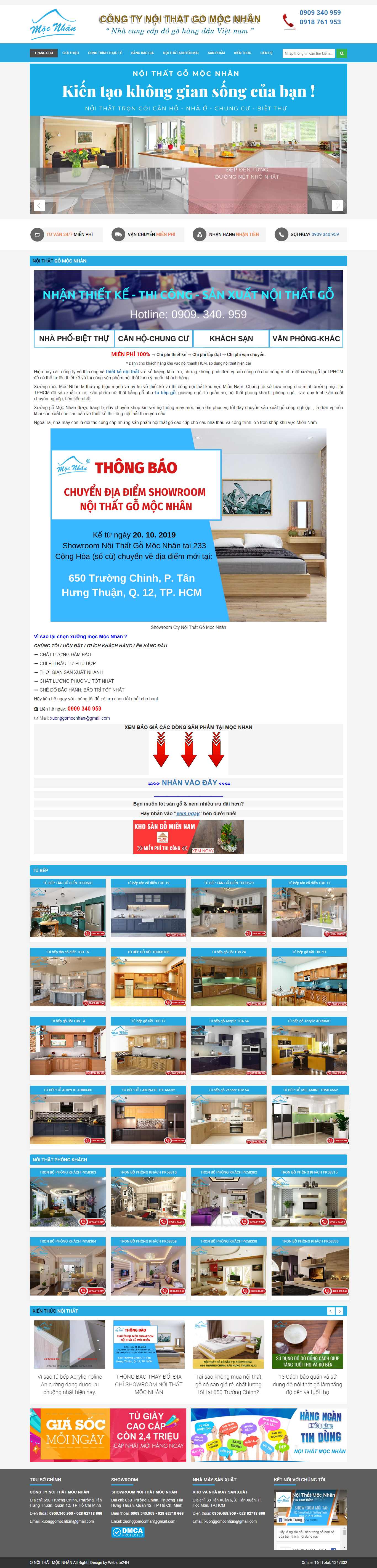 Thiết kế Website xưởng đồ gỗ - xuongmocmiennam.com - VietWebGroup.Vn