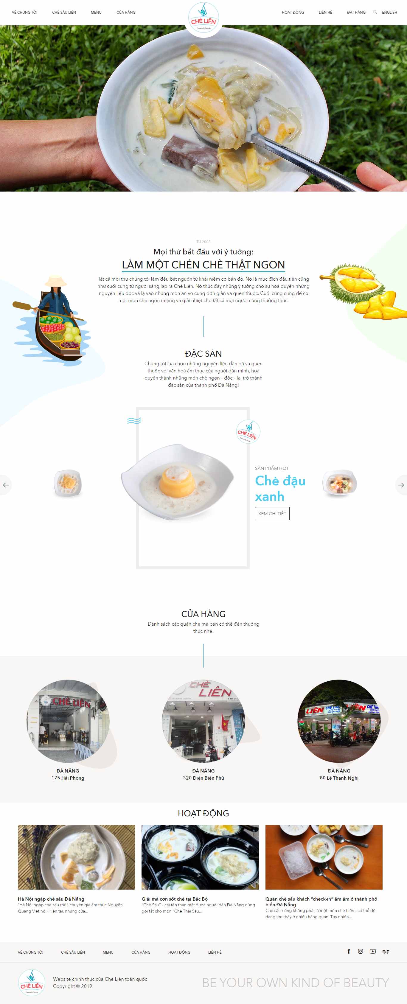 Thiết kế Website bán đặc sản - chelien.com.vn - VietWebGroup.Vn