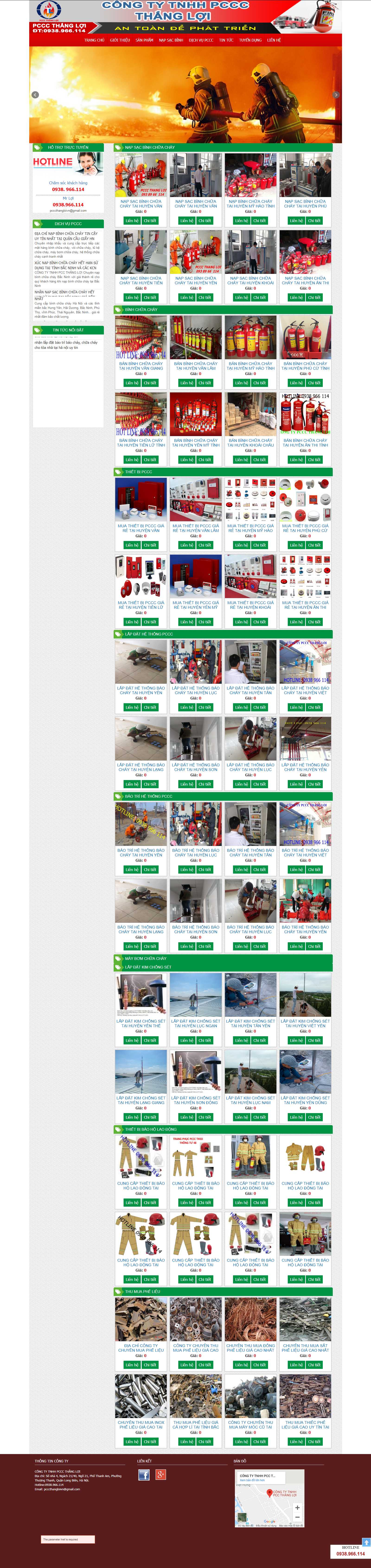 Thiết kế Website chữa cháy - thietbiphongchay247.com - VietWebGroup.Vn
