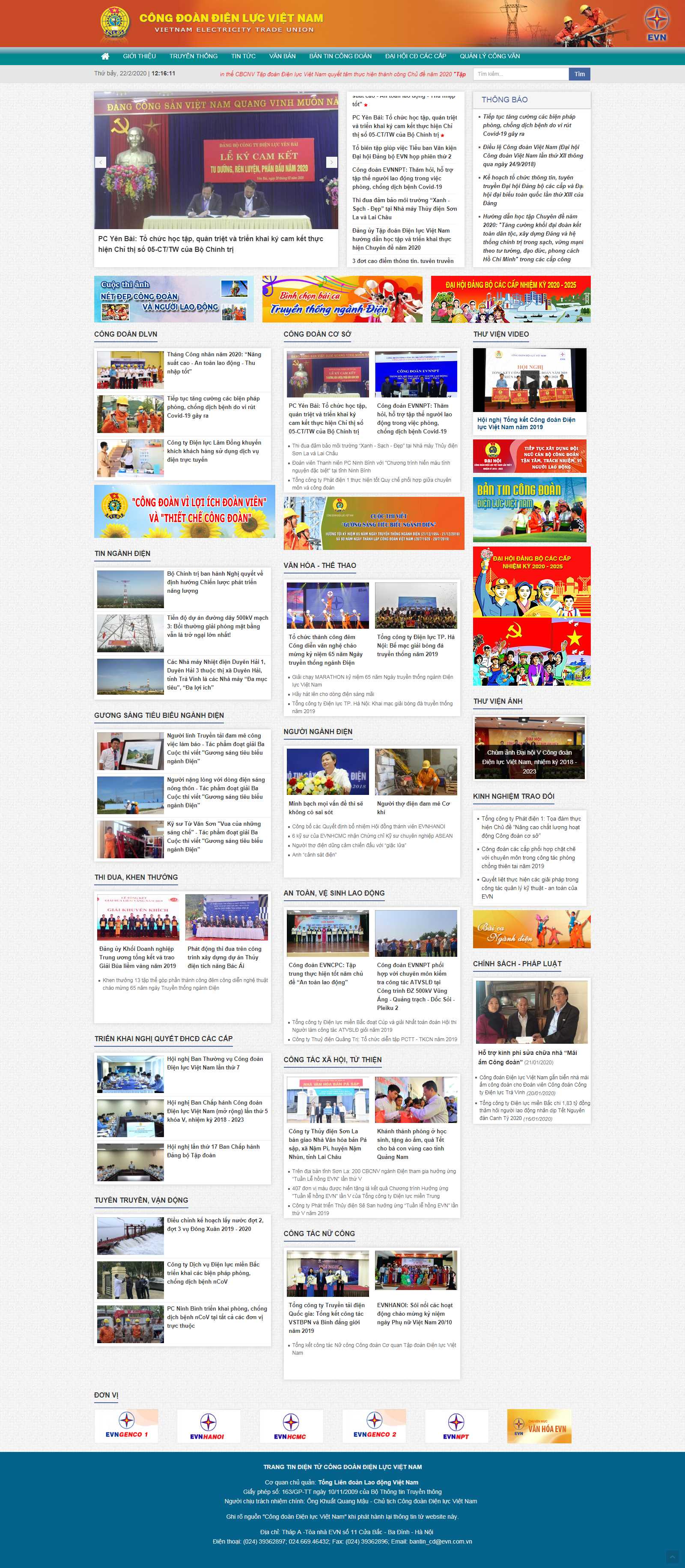 Thiết kế Website tổng công ty - www.congdoandlvn.org.vn - VietWebGroup.Vn