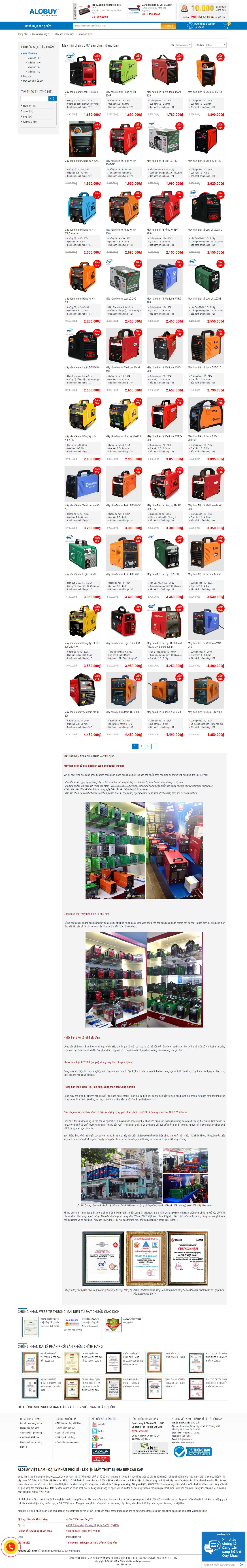 Thiết kế Website máy hàn - alobuy.vn - VietWebGroup.Vn