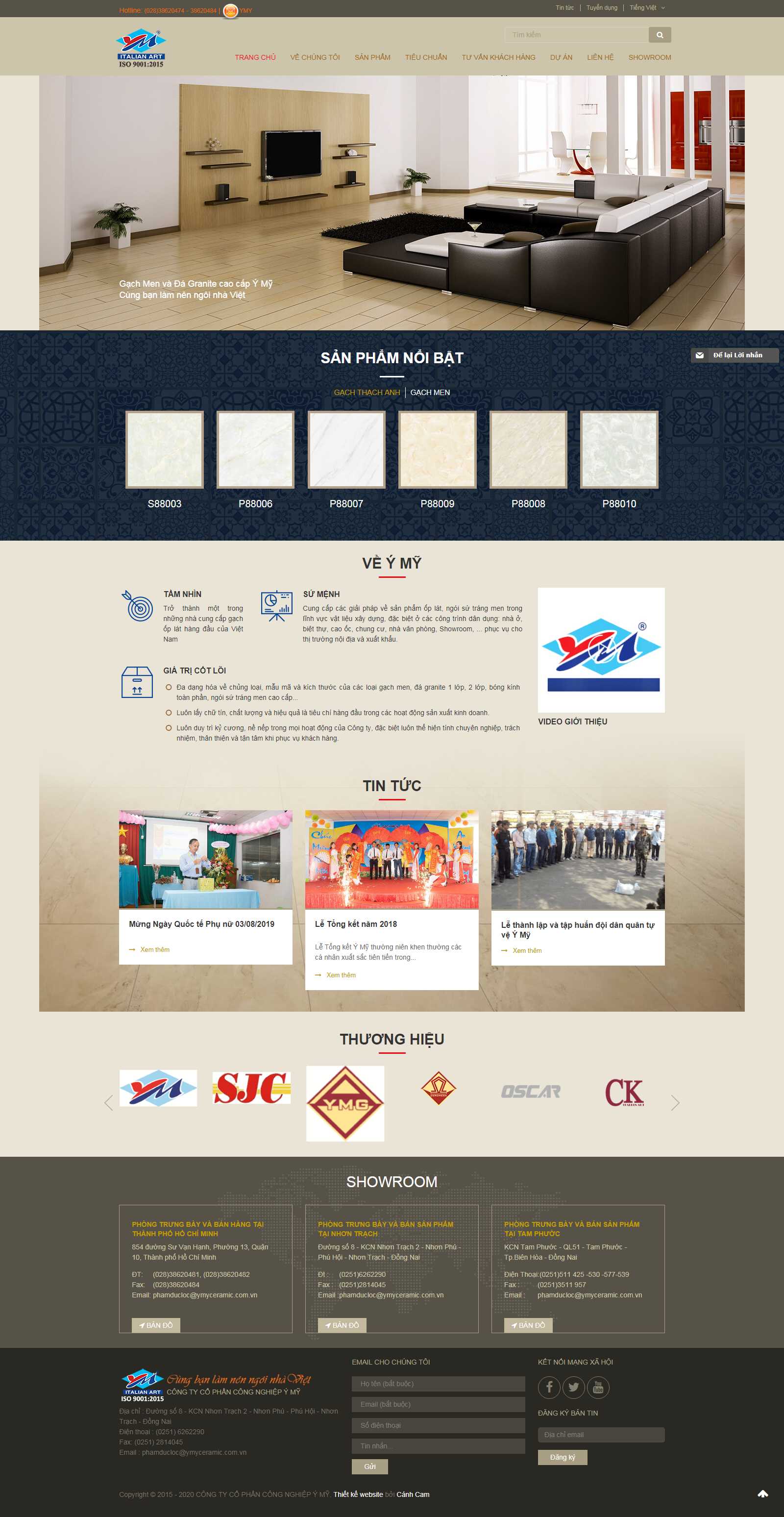Thiết kế Website gạch men - www.ymyceramic.com.vn - VietWebGroup.Vn