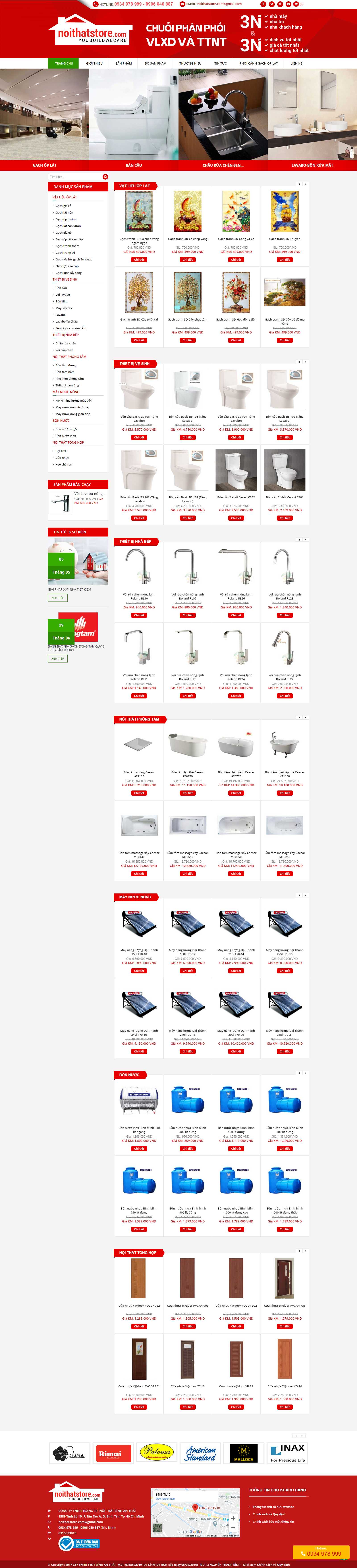 Thiết kế Website gạch men - noithatstore.com - VietWebGroup.Vn