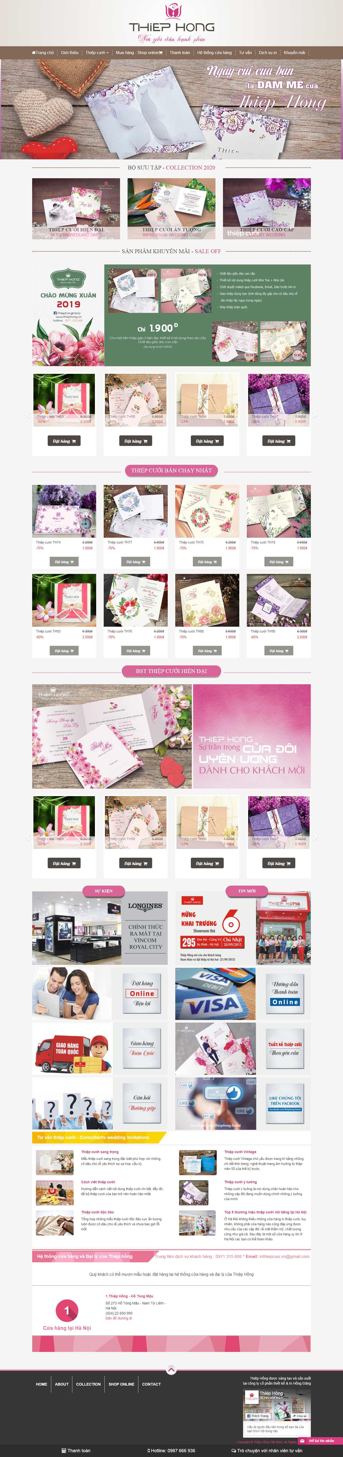 Thiết kế Website thiệp cưới - thiephong.vn - VietWebGroup.Vn
