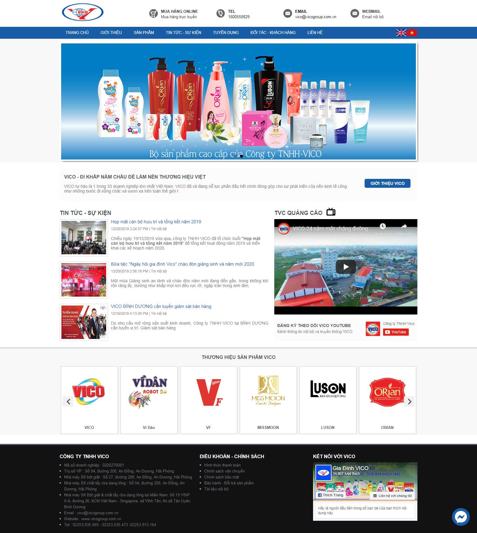 Thiết kế Website bột giặt - vicogroup.com.vn - VietWebGroup.Vn