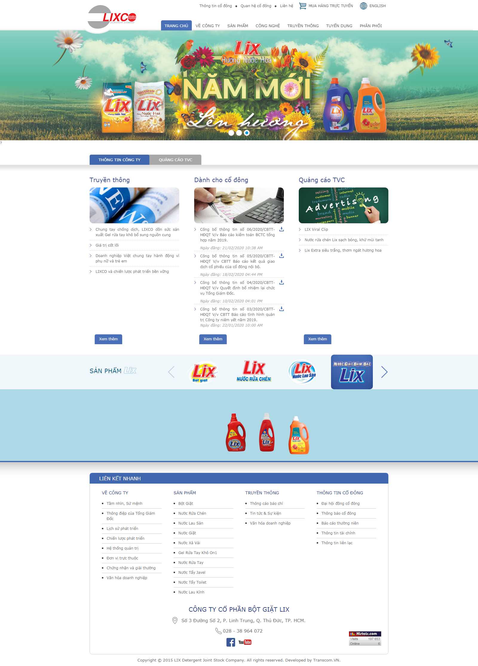 Thiết kế Website bột giặt - www.lixco.com - VietWebGroup.Vn