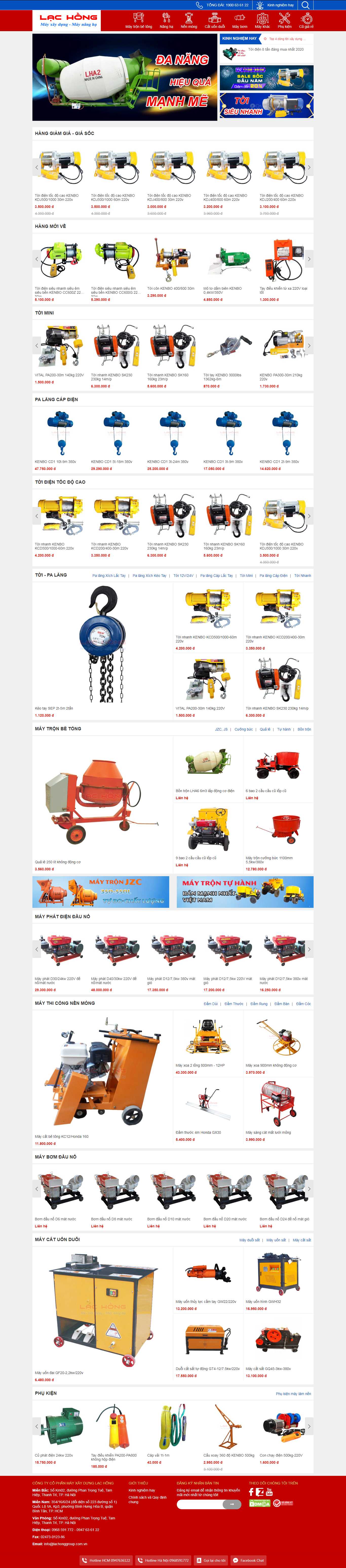 Thiết kế Website máy cắt - lachonggroup.com.vn - VietWebGroup.Vn