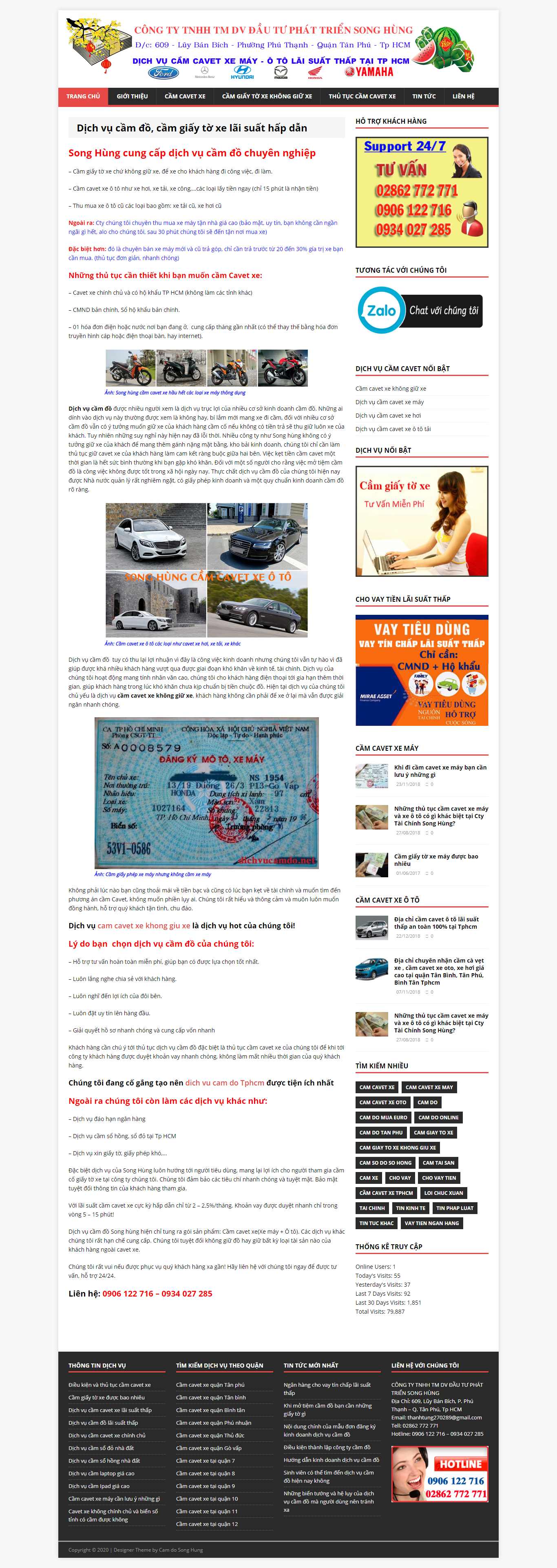 Thiết kế Website dịch vụ cầm đồ - dichvucamdo.net - VietWebGroup.Vn