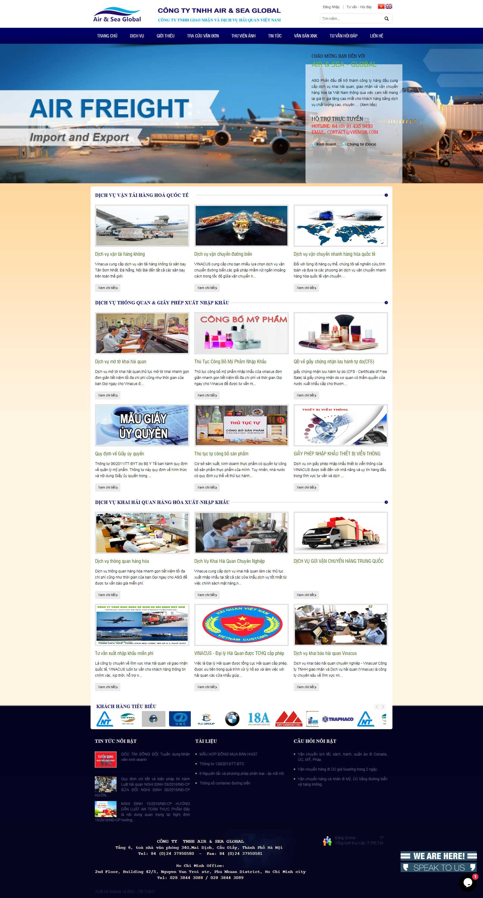 Thiết kế Website khu chế xuất - vinacus.com - VietWebGroup.Vn