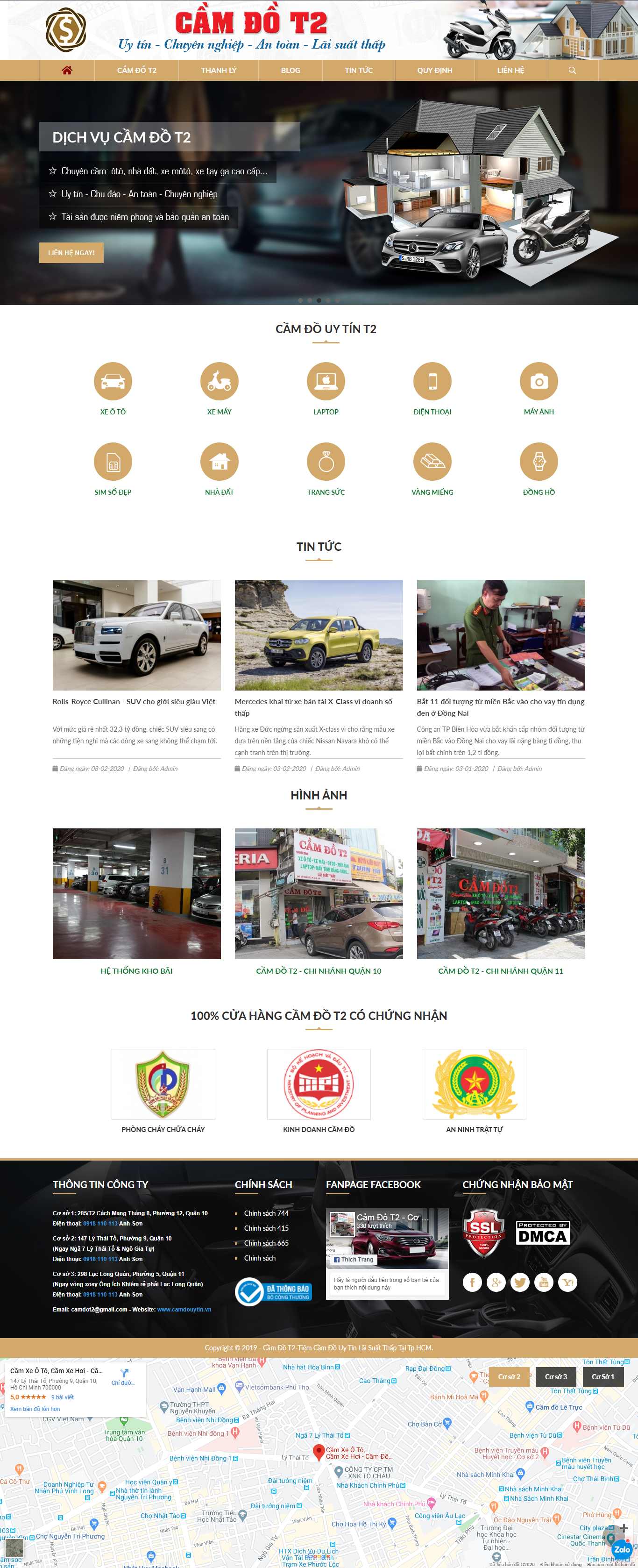 Thiết kế Website dịch vụ cầm đồ - camdouytin.vn - VietWebGroup.Vn