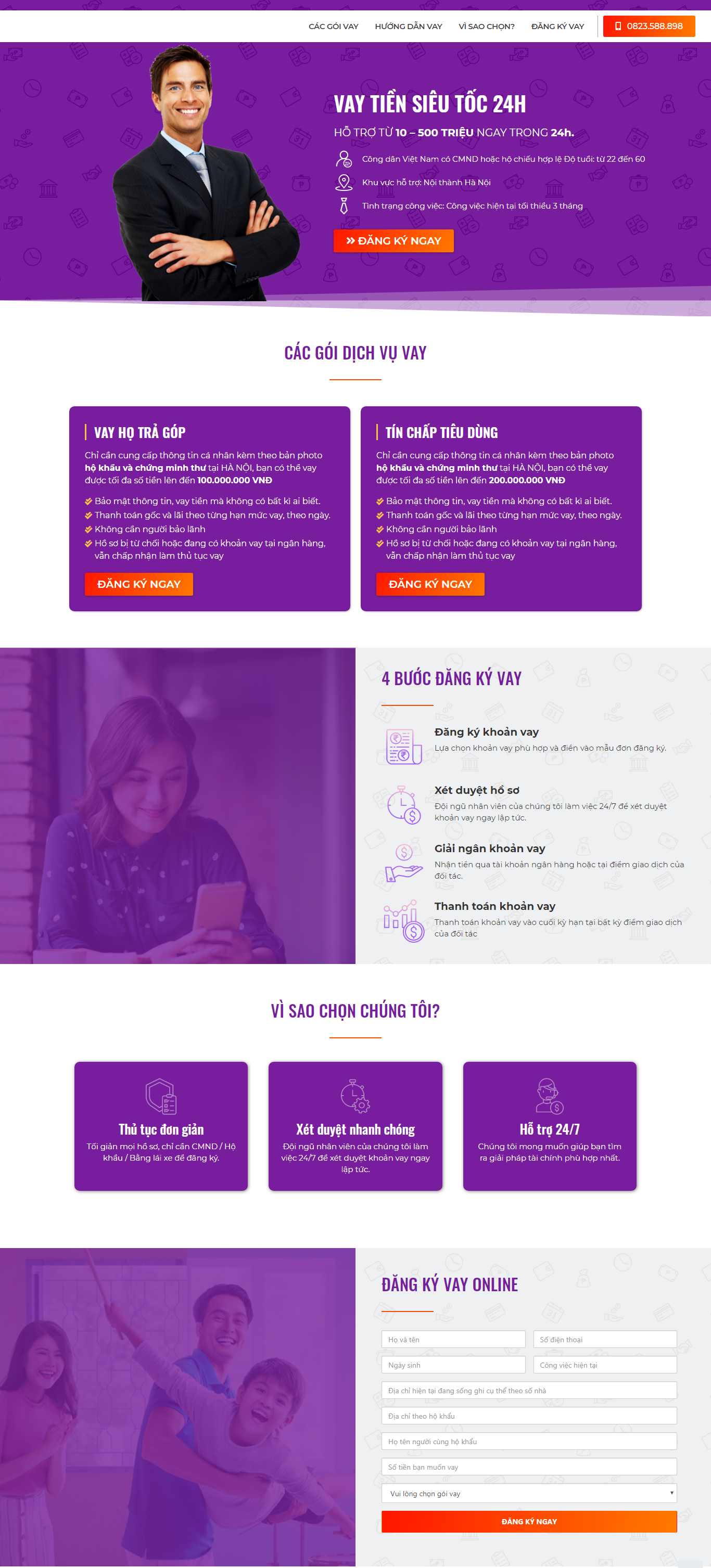 Thiết kế Website công ty tài chính - vayonlinehanoi.com - VietWebGroup.Vn