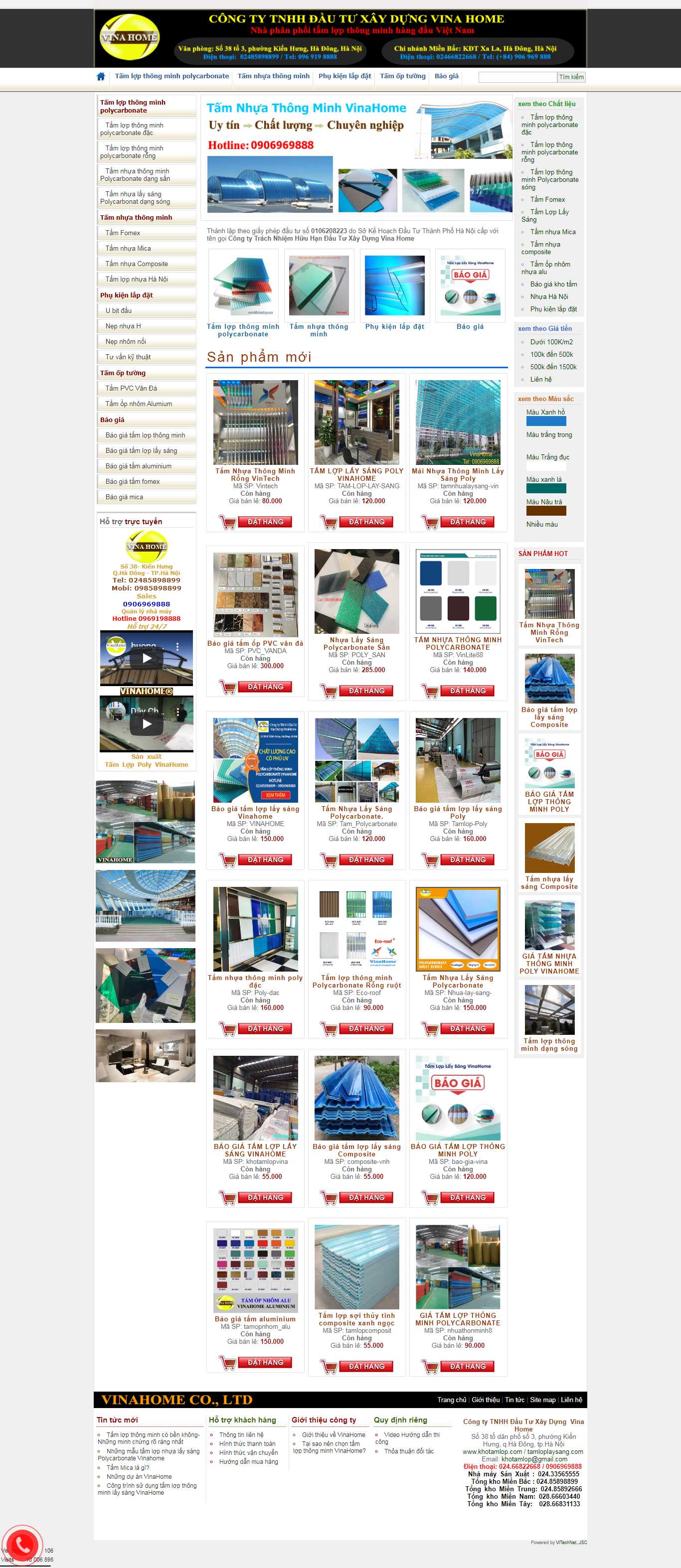 Thiết kế Website tấm lợp thông minh - www.khotamlop.com - VietWebGroup.Vn