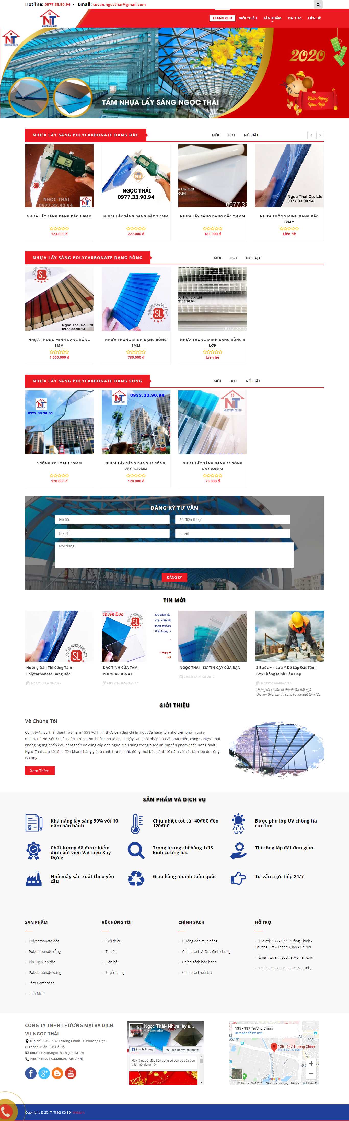 Thiết kế Website tấm lợp thông minh - tamlopthongminh.com - VietWebGroup.Vn