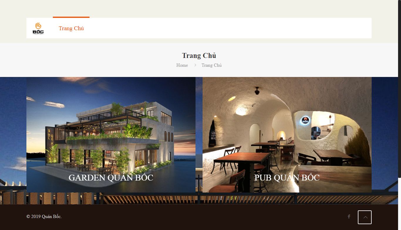Thiết kế Website quán bia - quanboc.com - VietWebGroup.Vn
