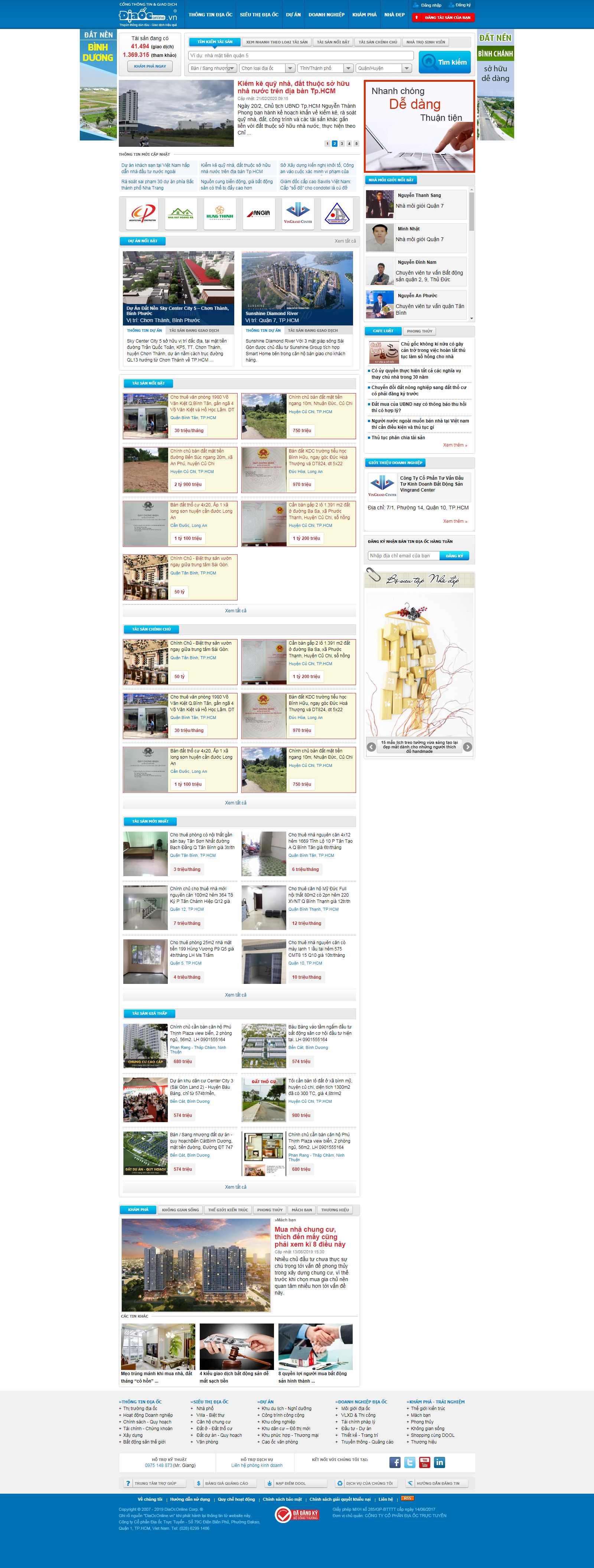 Thiết kế Website thuê nhà xưởng - diaoconline.vn - VietWebGroup.Vn