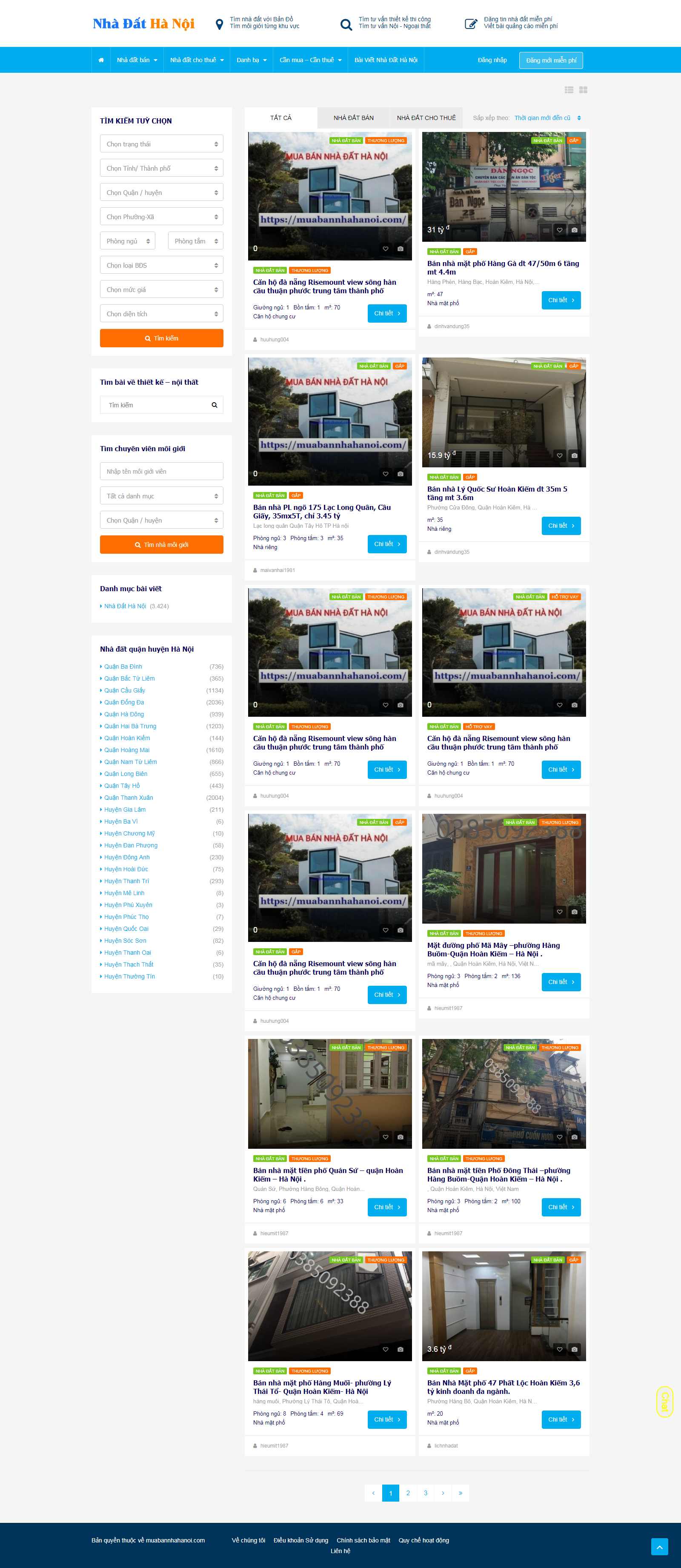 Thiết kế Website thuê kho bãi - muabannhahanoi.com - VietWebGroup.Vn