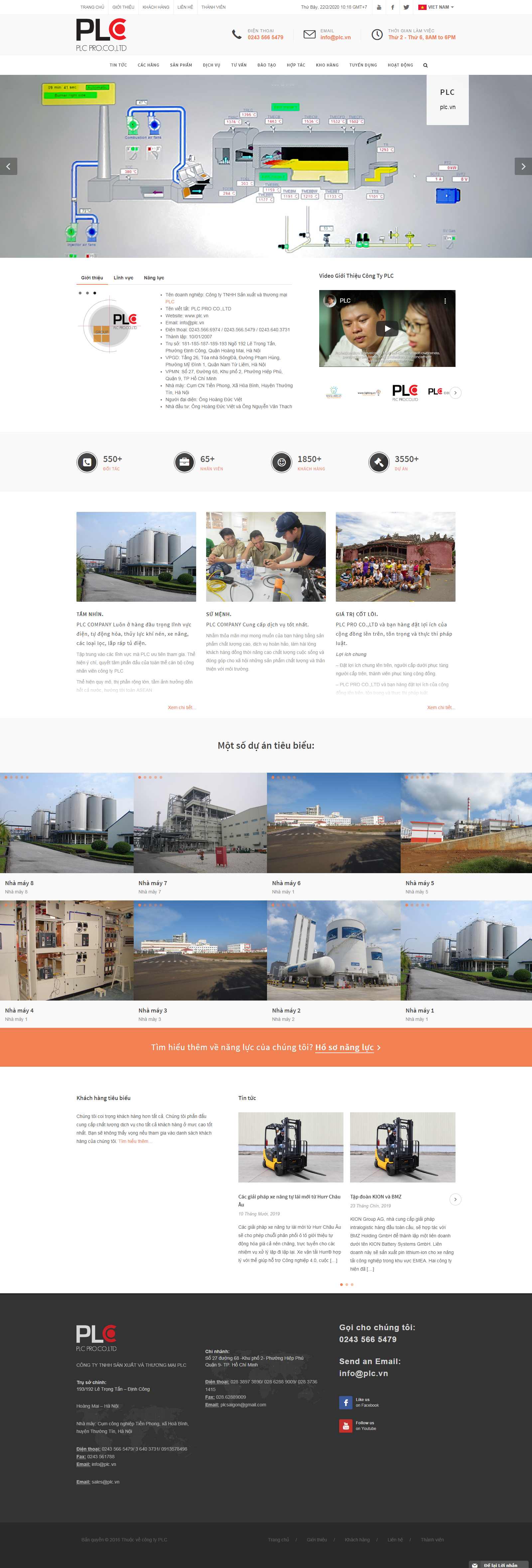 Thiết kế Website máy phát điện - plc.vn - VietWebGroup.Vn