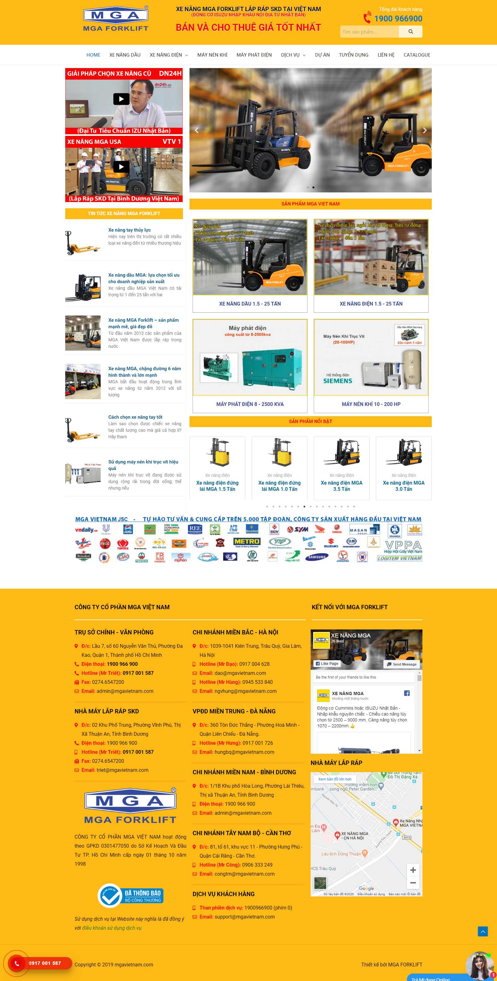 Thiết kế Website máy phát điện - mgavietnam.com - VietWebGroup.Vn