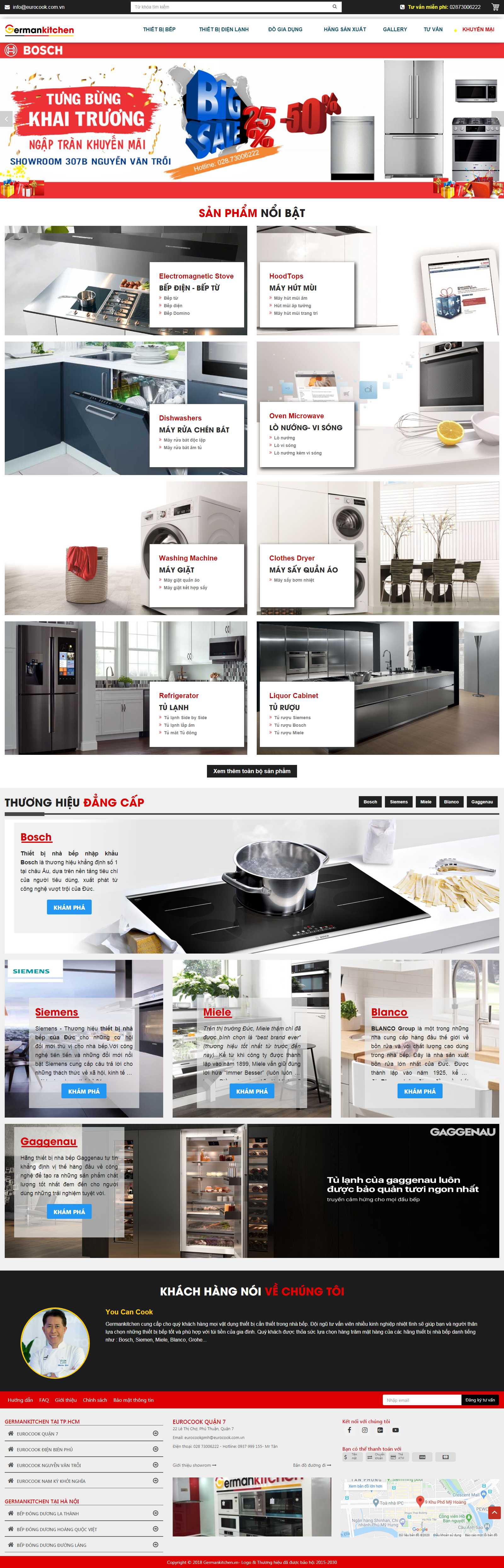 Thiết kế Website máy rữa bát - germankitchen.vn - VietWebGroup.Vn