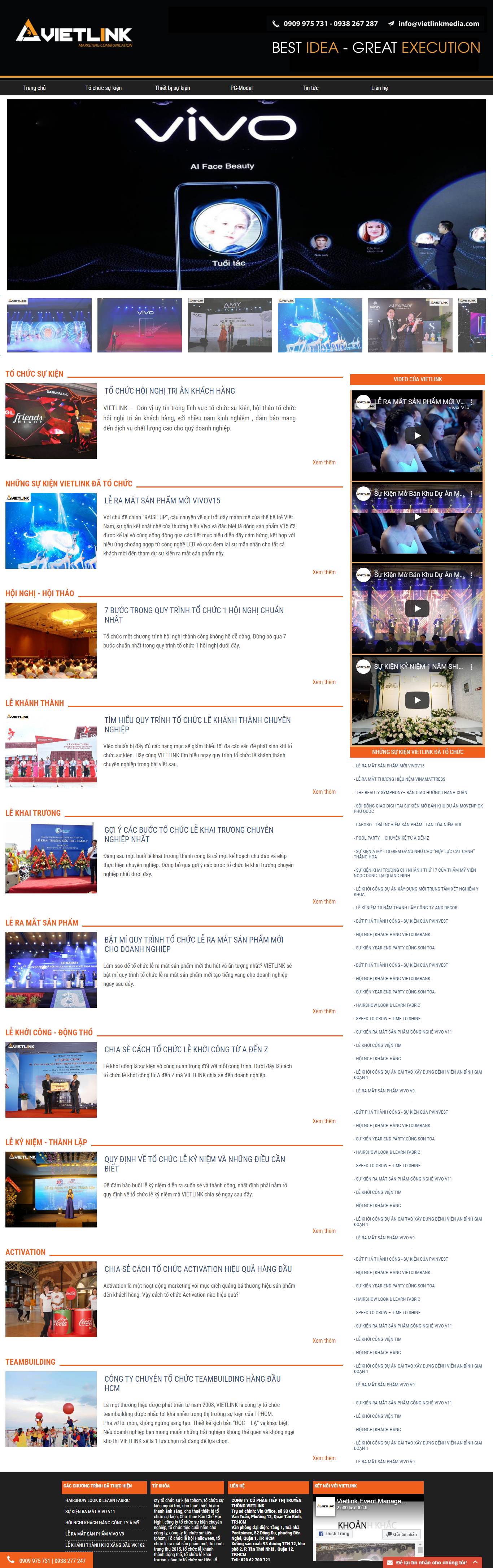 Thiết kế Website tổ chức sự kiện - www.tochucsukienpro.com - VietWebGroup.Vn