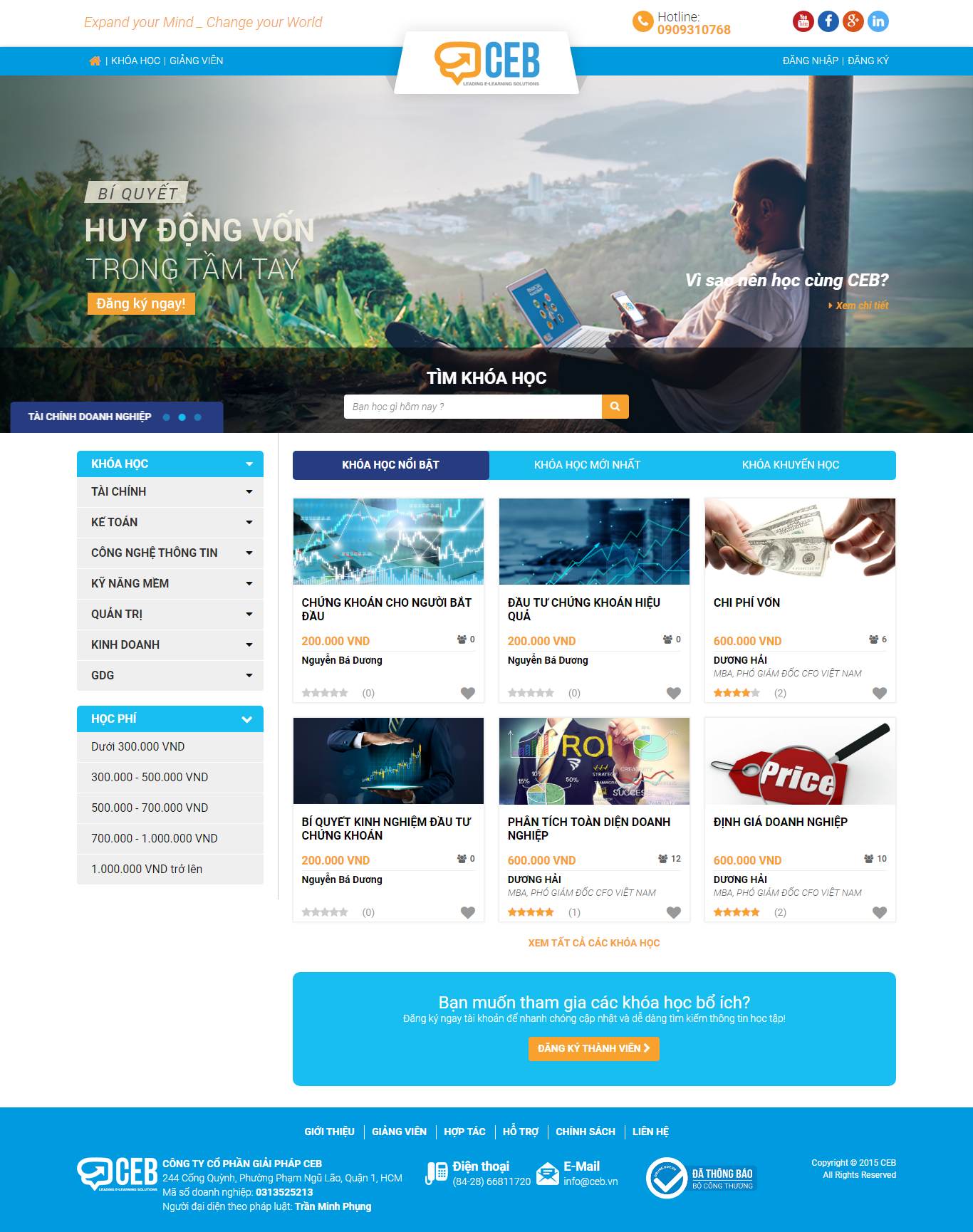Thiết kế Website tài chính - ceb.vn - VietWebGroup.Vn