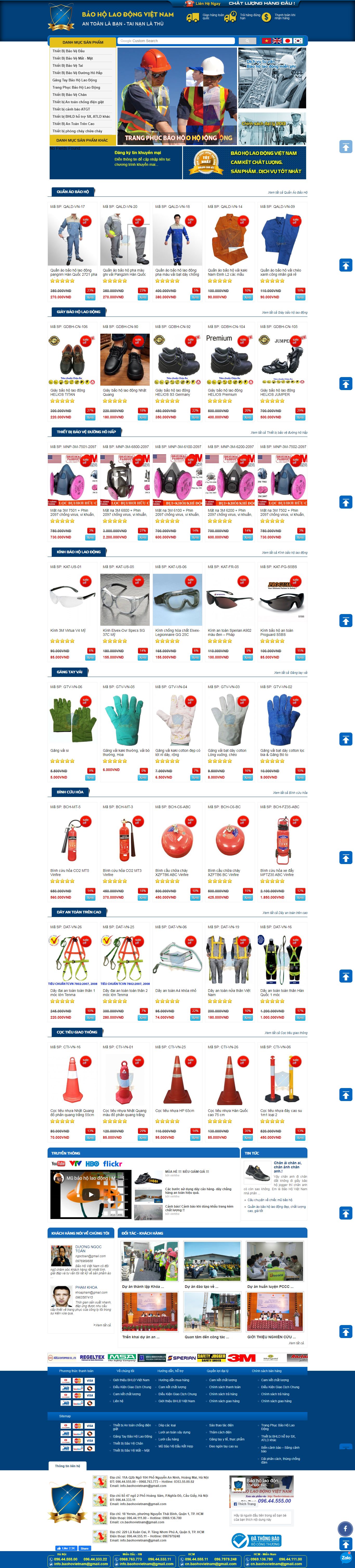 Thiết kế Website giày bảo hộ - baohovietnam.com - VietWebGroup.Vn