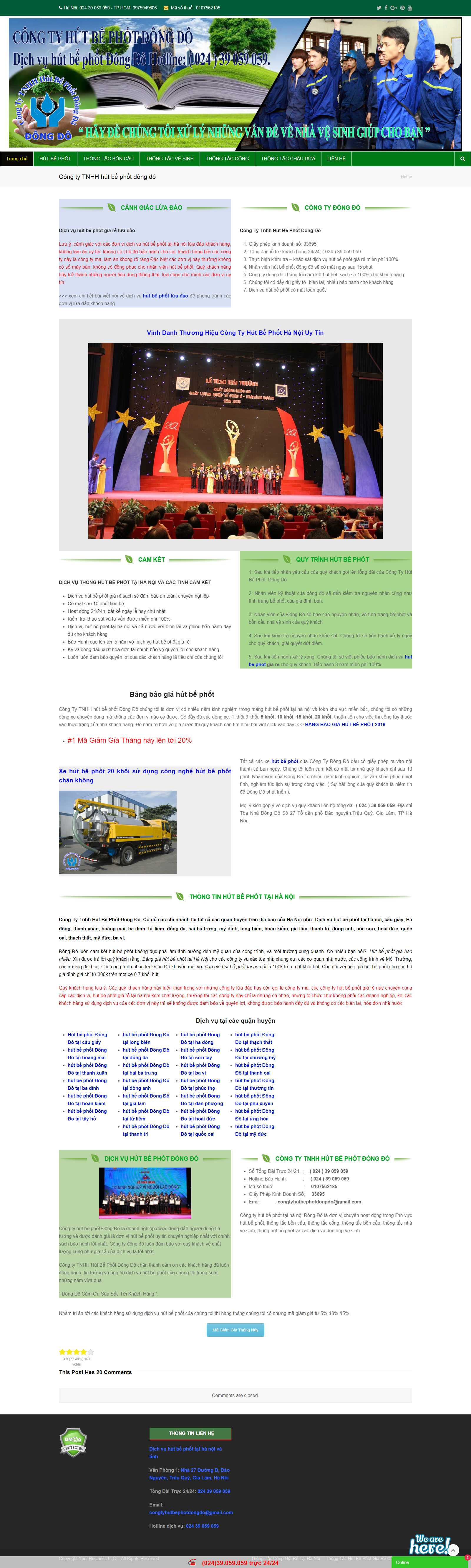 Thiết kế Website thông tắc cống - hutbephotdongdo.com - VietWebGroup.Vn