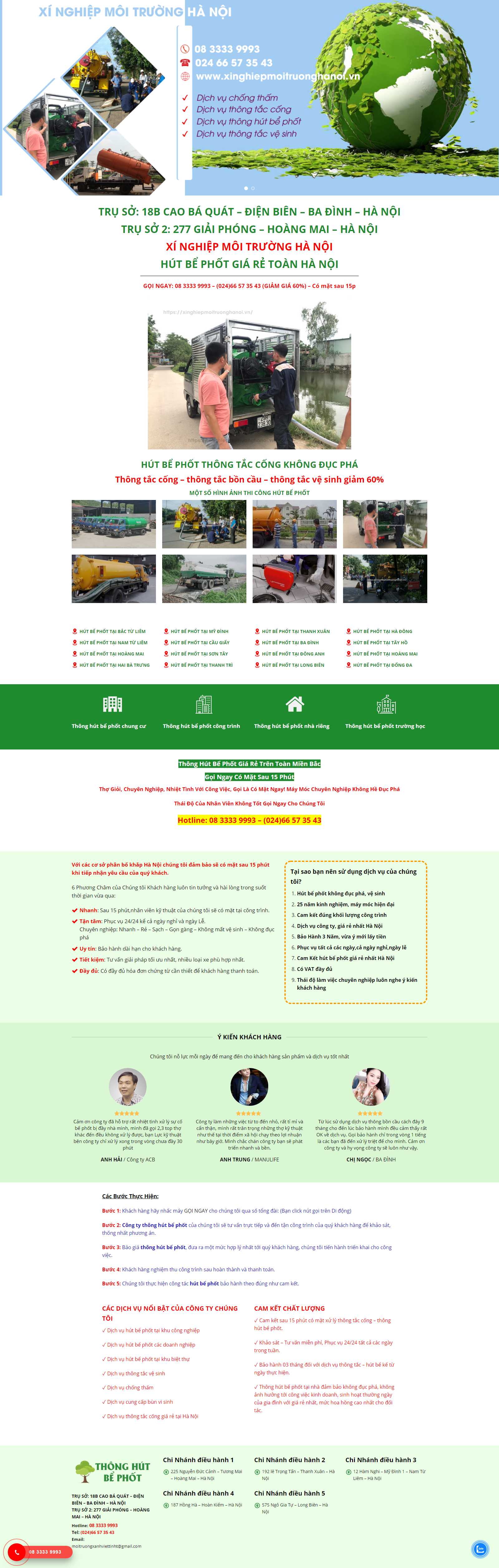 Thiết kế Website hút bể phốt - xinghiepmoitruonghanoi.vn - VietWebGroup.Vn