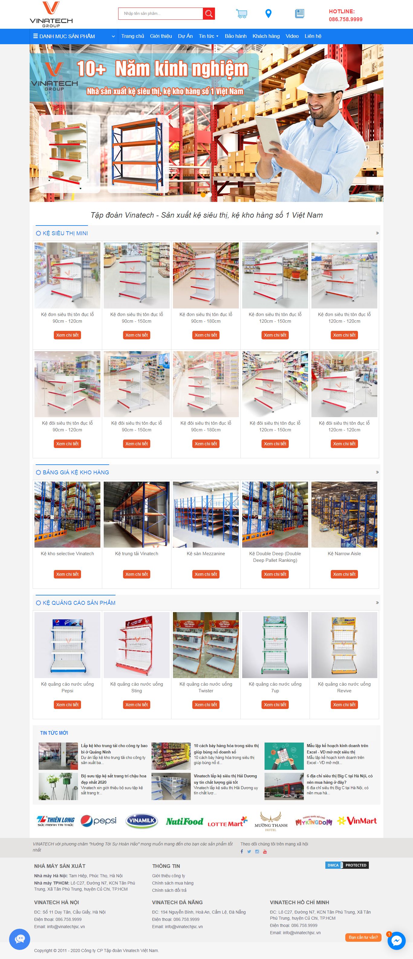 Thiết kế Website tạp hóa - vinatech.net.vn - VietWebGroup.Vn