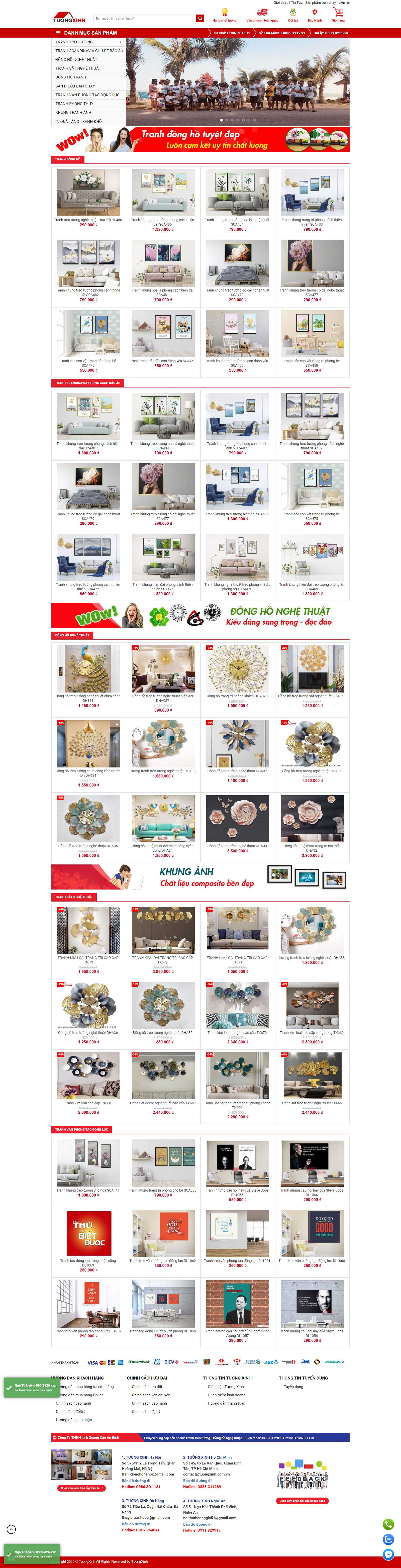 Thiết kế Website khung tranh ảnh - tuongxinh.com.vn - VietWebGroup.Vn