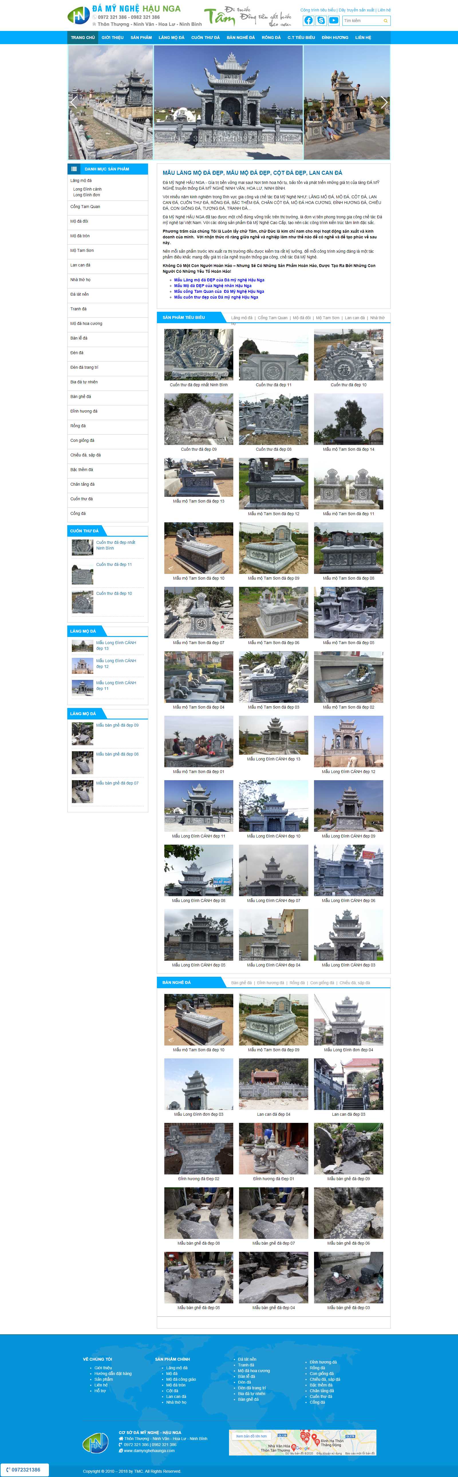 Thiết kế Website đá mỹ nghệ - damynghehaunga.com - VietWebGroup.Vn