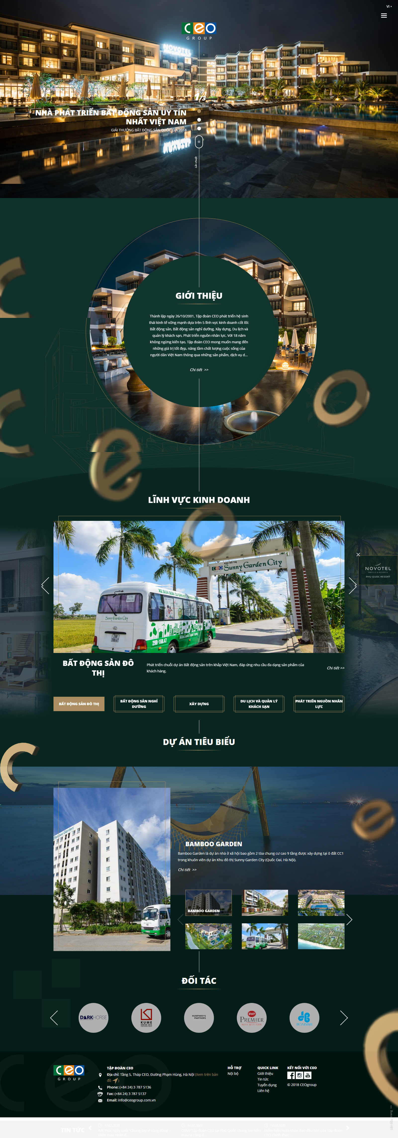 Thiết kế Website tập đoàn - ceogroup.com.vn - VietWebGroup.Vn