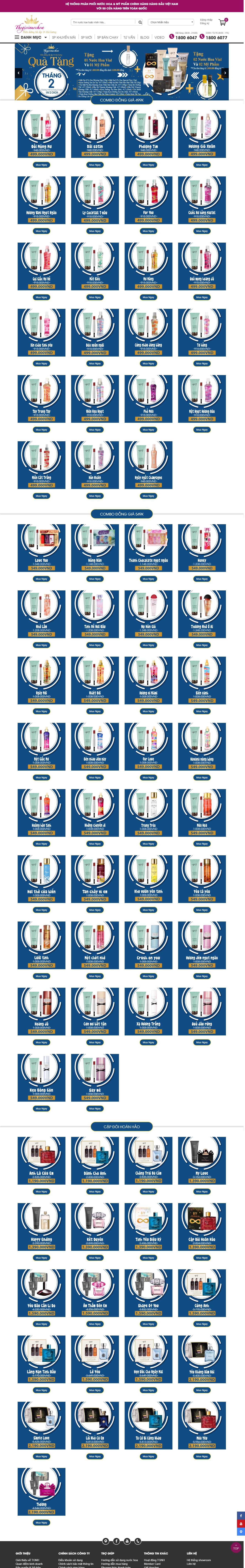 Thiết kế Website nước hoa - www.thegioinuochoa.com.vn - VietWebGroup.Vn