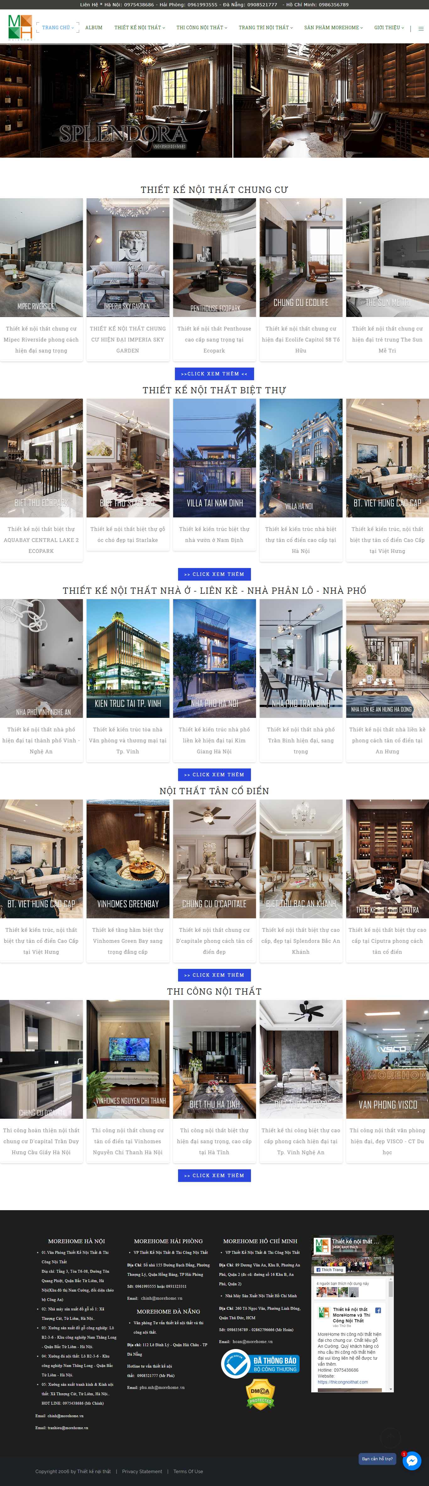Thiết kế Website trang trí nội thất - thietkenoithat.com - VietWebGroup.Vn