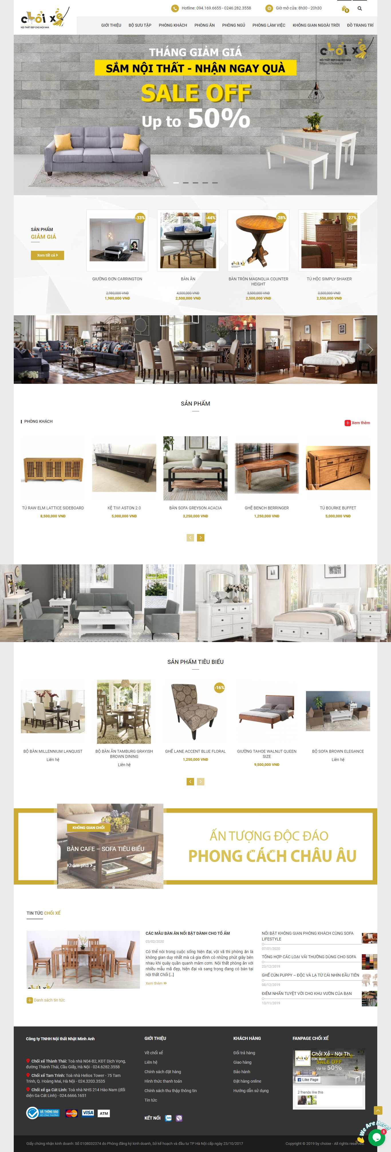 Thiết kế Website trang trí nội thất - choixe.vn - VietWebGroup.Vn