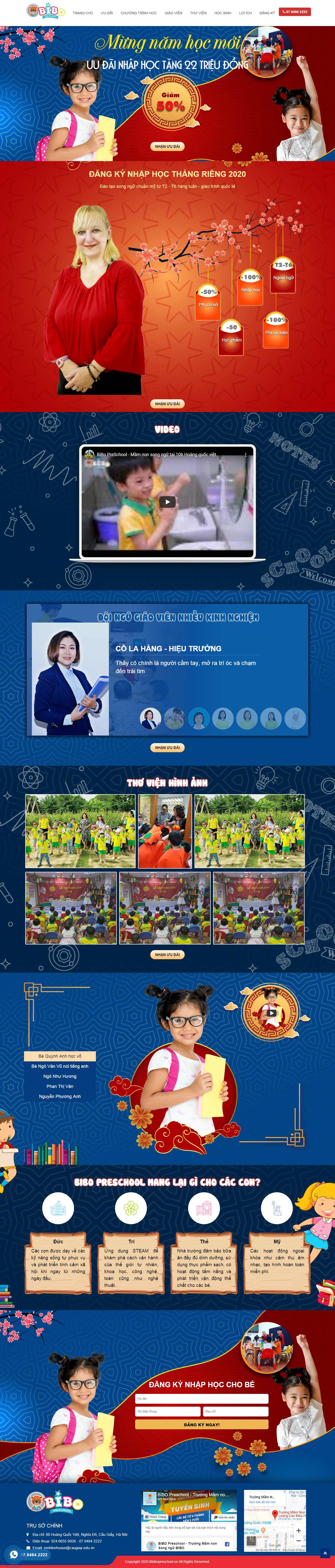 Thiết kế Website trường mẫu giáo - bibohoangquocviet.com - VietWebGroup.Vn
