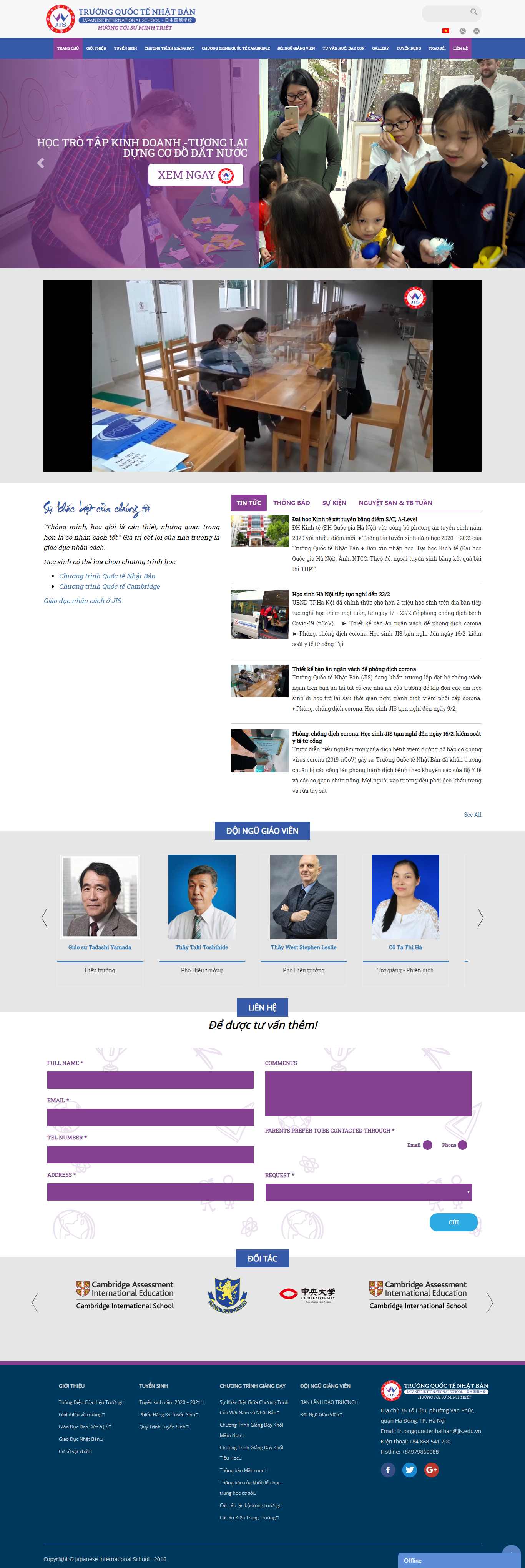 Thiết kế Website trường mẫu giáo - jis.edu.vn - VietWebGroup.Vn