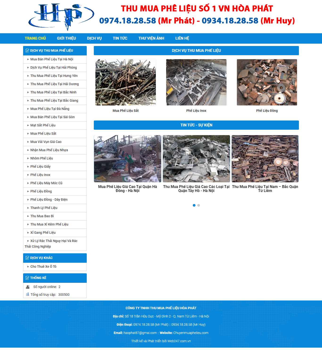 Thiết kế Website kinh doanh phế liệu - chuyenmuaphelieu.com - VietWebGroup.Vn