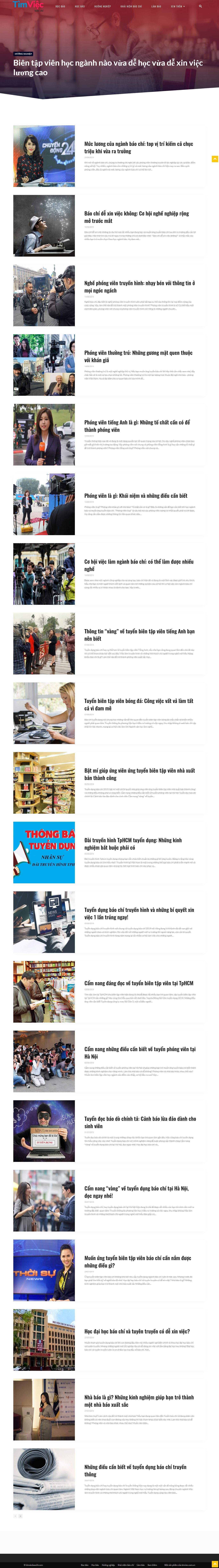 Thiết kế Website báo chí - timviecbaochi.com - VietWebGroup.Vn