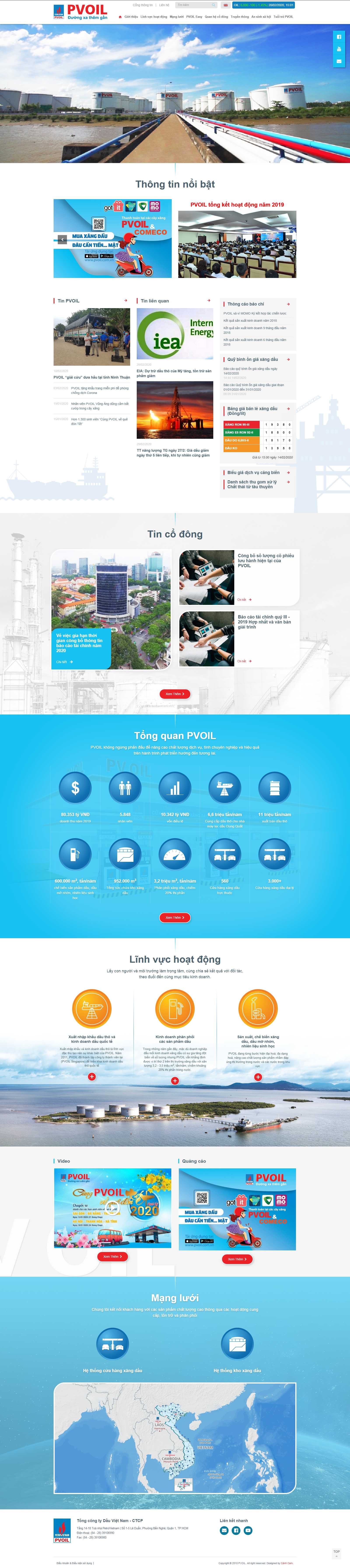 Thiết kế Website tổng công ty - www.pvoil.com.vn - VietWebGroup.Vn