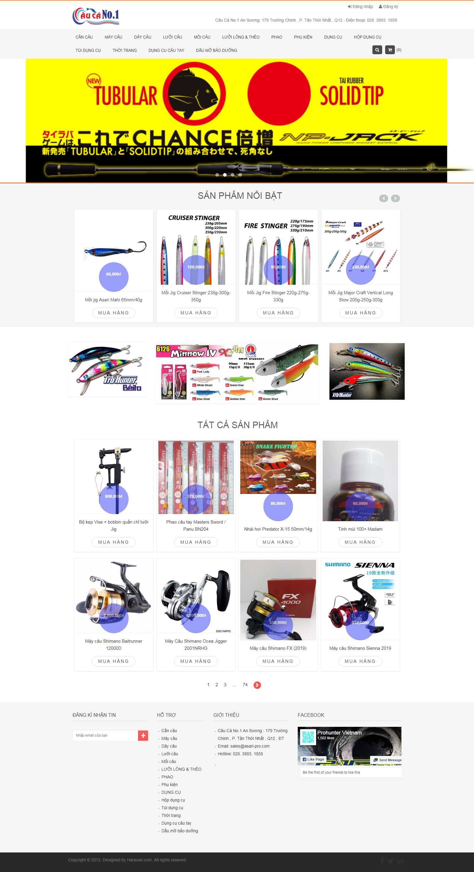 Thiết kế Website cần câu cá - www.caucaansuong.com - VietWebGroup.Vn