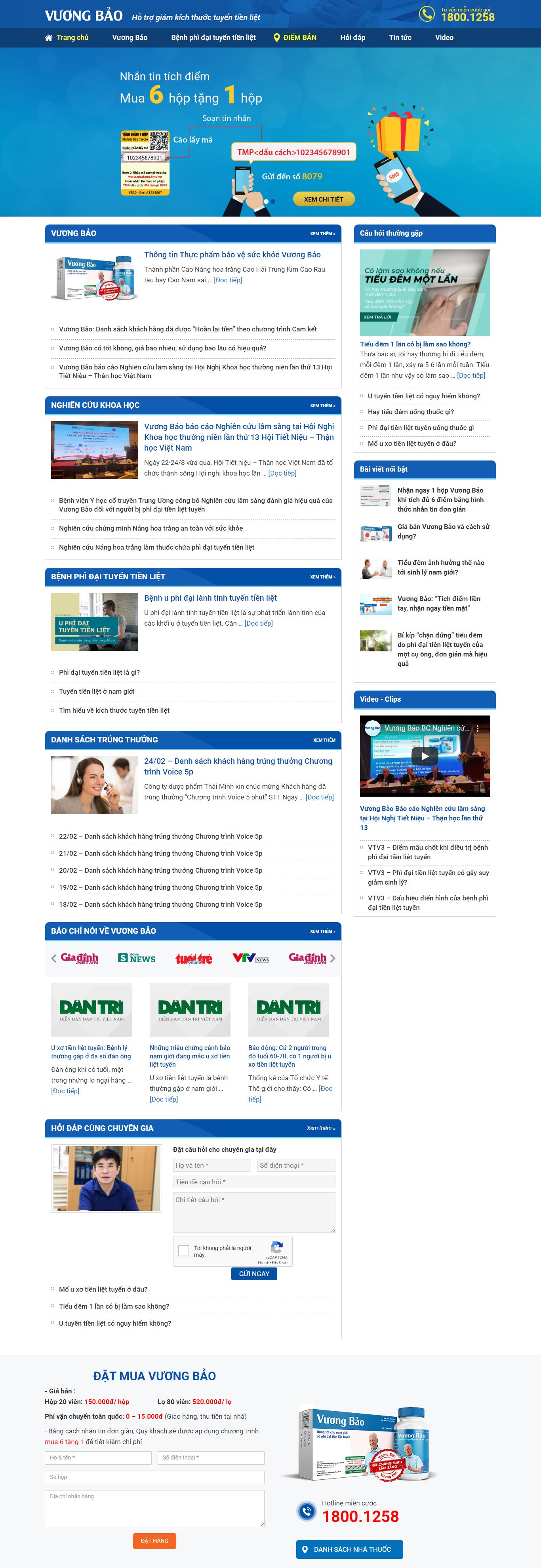 Thiết kế Website hiệu thuốc - vuongbao.vn - VietWebGroup.Vn