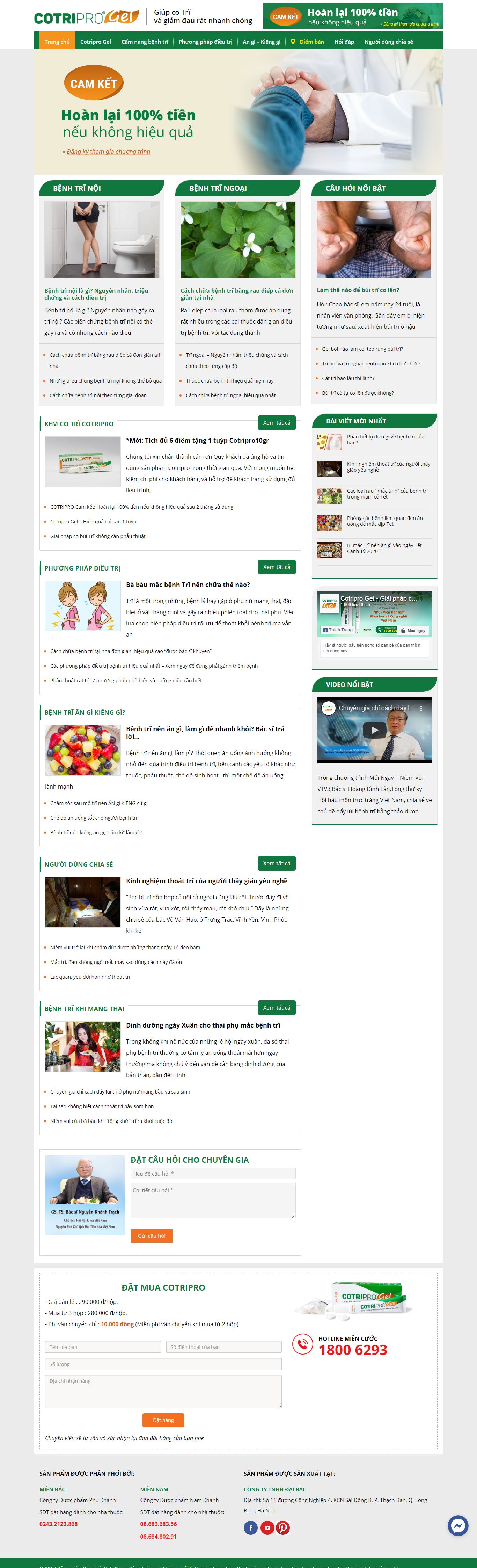 Thiết kế Website hiệu thuốc - cotripro.vn - VietWebGroup.Vn
