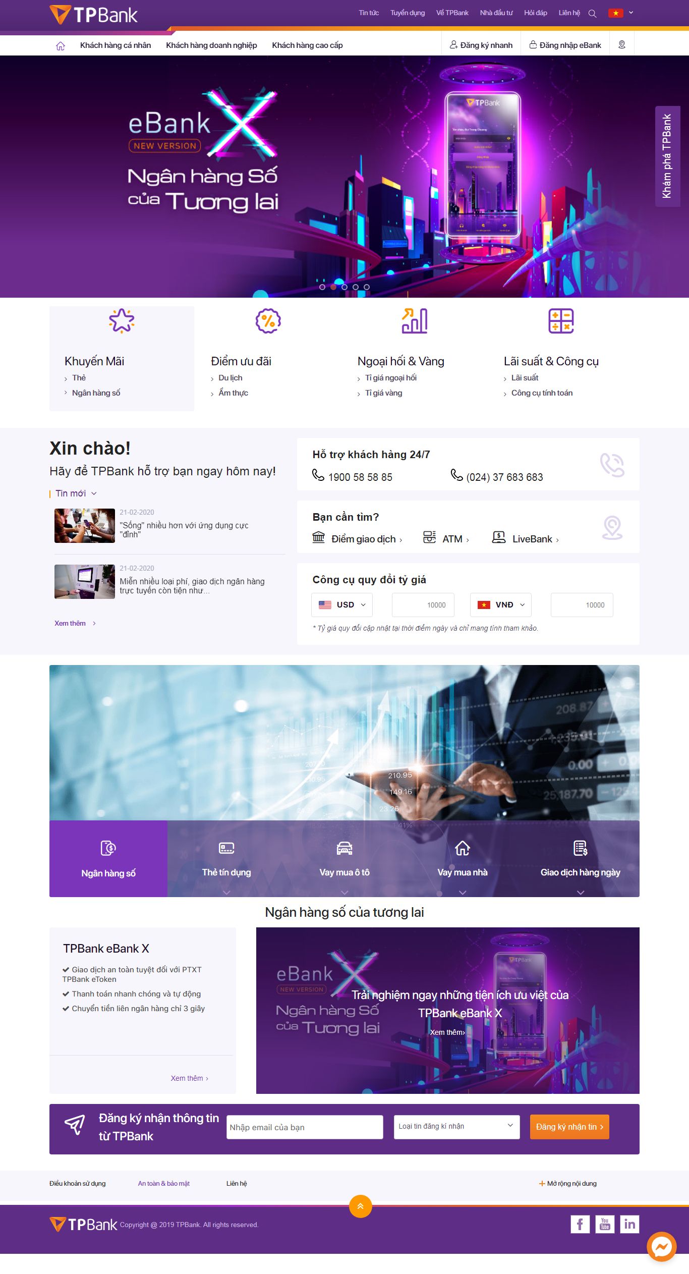 Thiết kế Website ngân hàng - tpb.vn - VietWebGroup.Vn