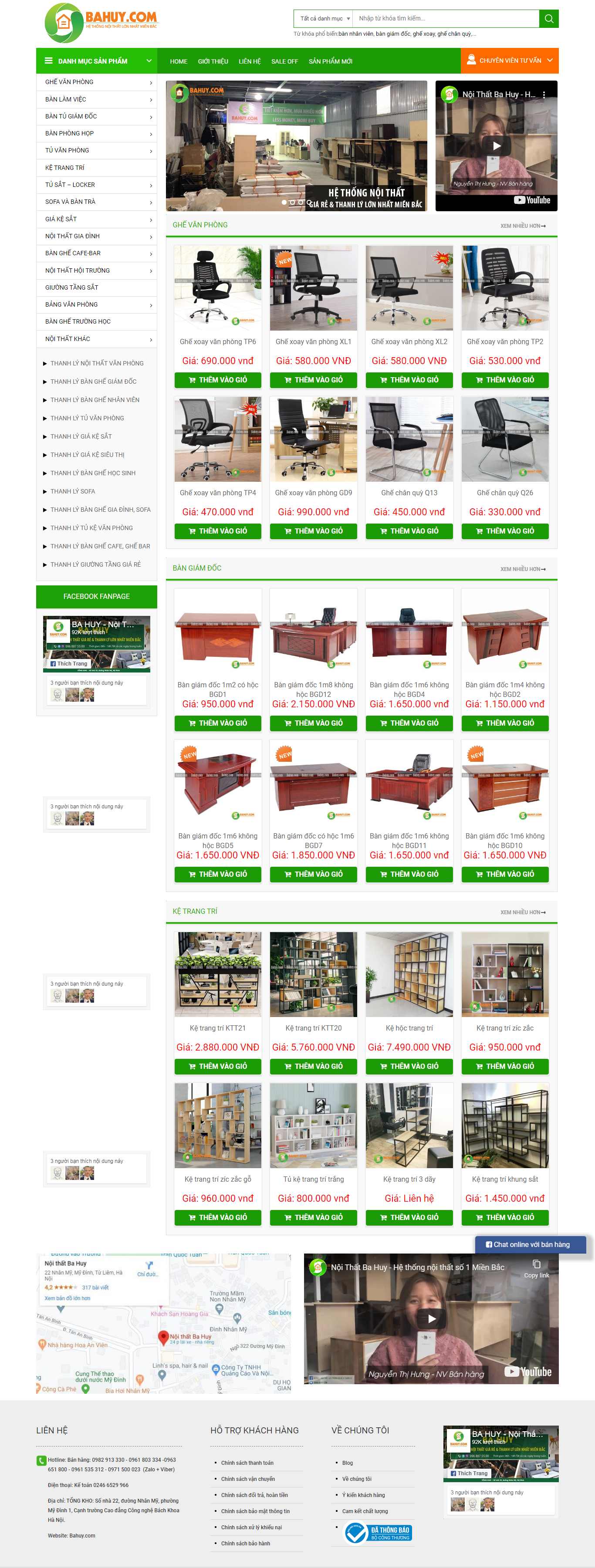 Thiết kế Website bàn ghế cũ - bahuy.com - VietWebGroup.Vn