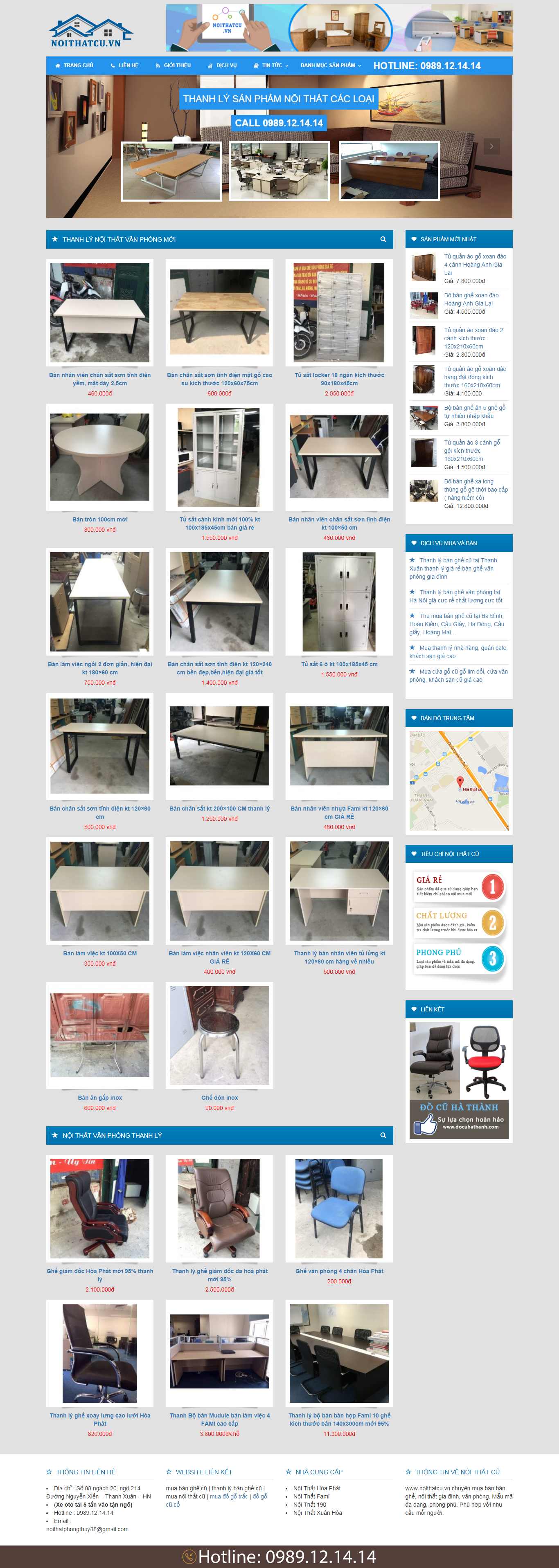 Thiết kế Website bàn ghế cũ - noithatcu.vn - VietWebGroup.Vn