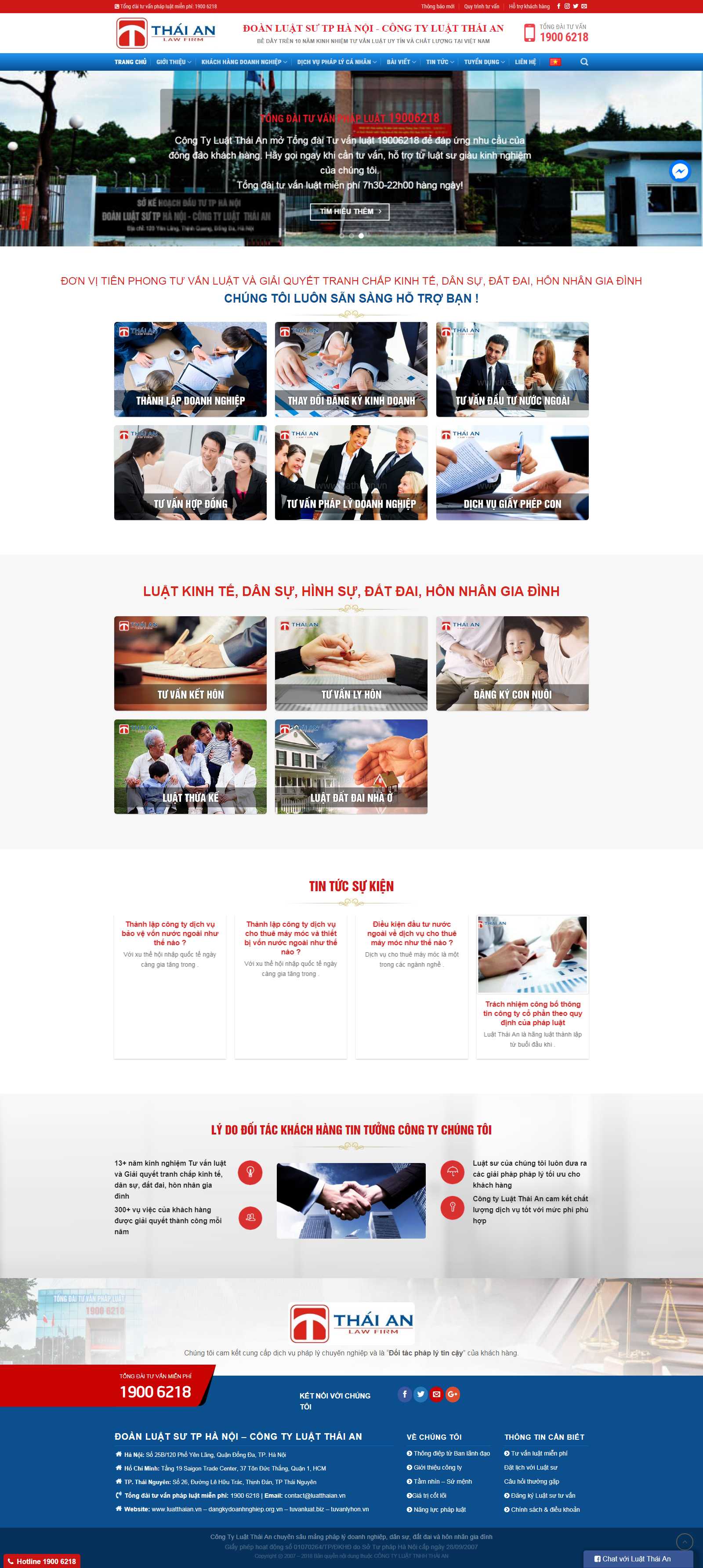 Thiết kế Website tổng công ty - luatthaian.vn - VietWebGroup.Vn