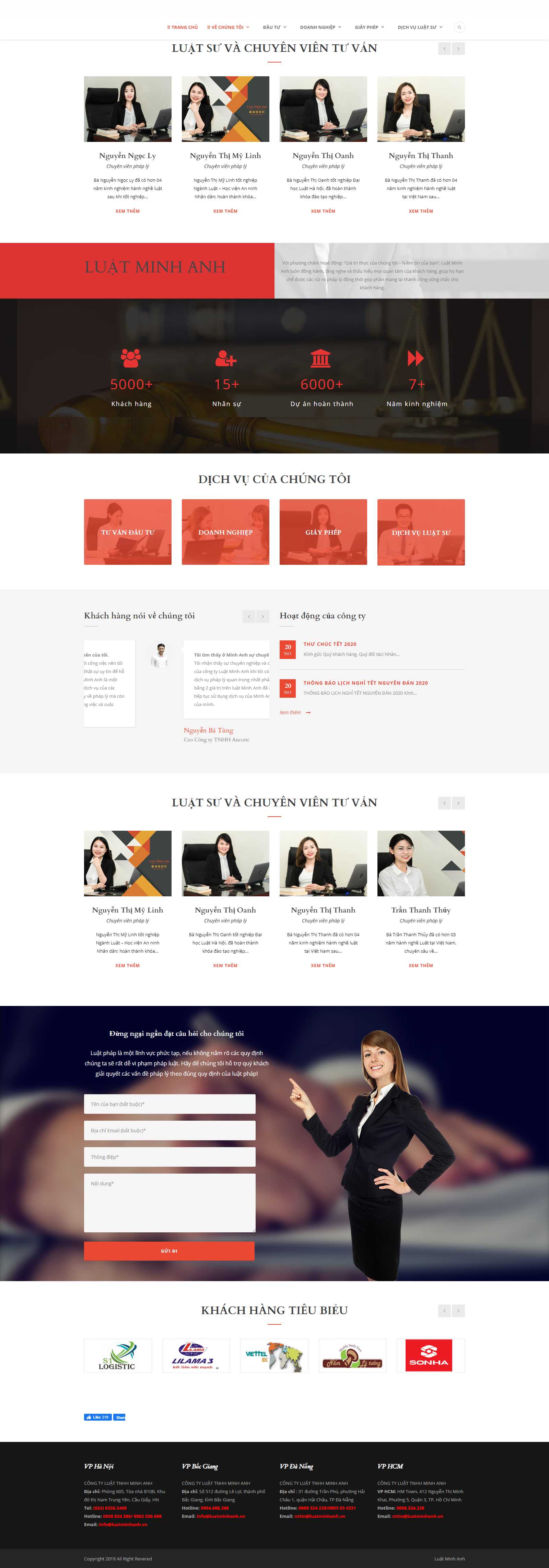 Thiết kế Website văn phòng luật sư - luatminhanh.vn - VietWebGroup.Vn