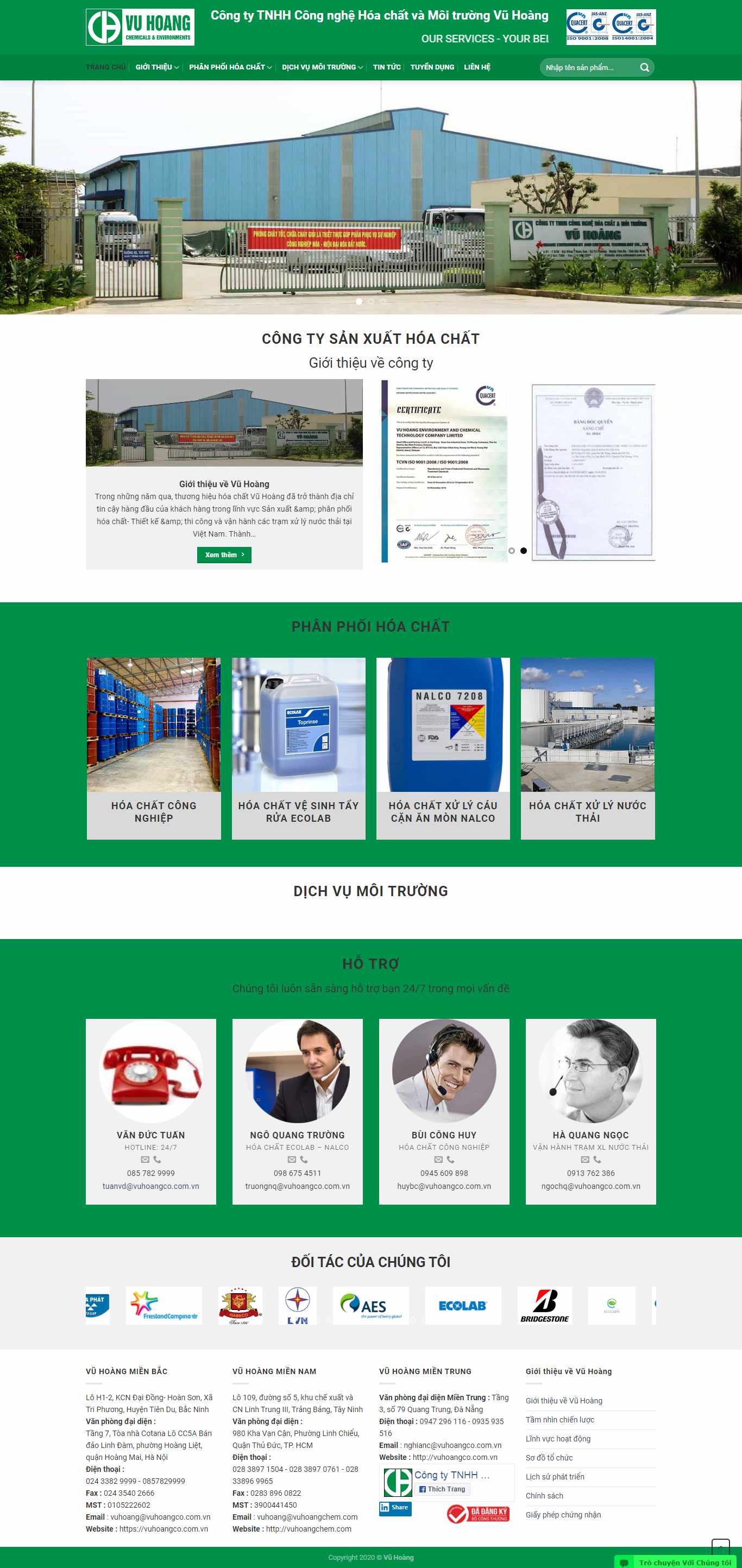 Thiết kế Website giới thiệu doanh nghiệp - vuhoangco.com.vn - VietWebGroup.Vn