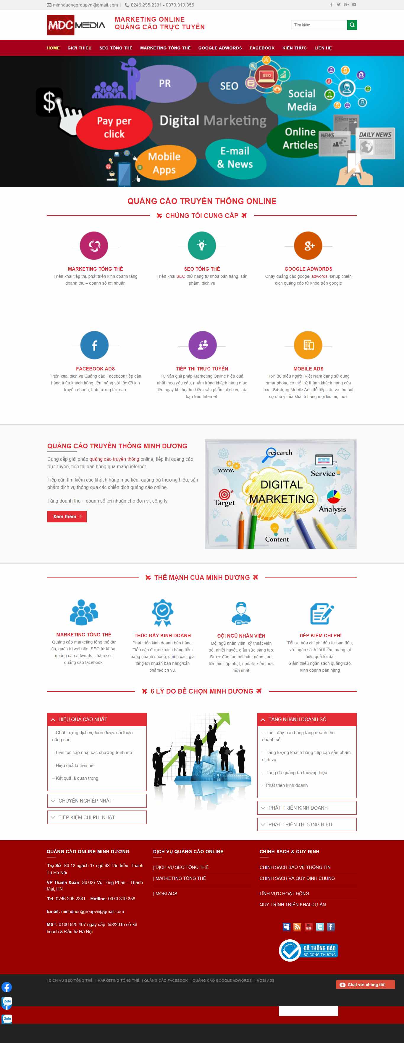 Thiết kế Website quảng cáo online - quangcaotruyenthong.net - VietWebGroup.Vn